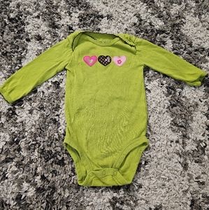 Carters 6m Baby Onesie Longsleeve